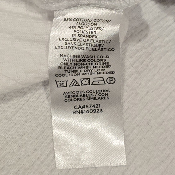 Loft Short Sleeve Shirt White Large - Picture 3 of 4